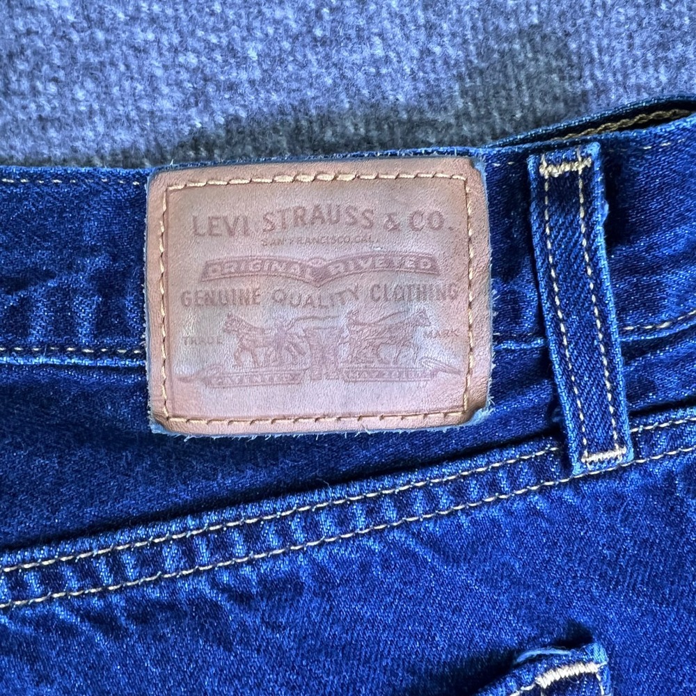 Levis Premium Jeans Mens 32x30 Baggy Dad Wide Leg Dark Wash Relaxed Fits36x30 - Picture 10 of 16